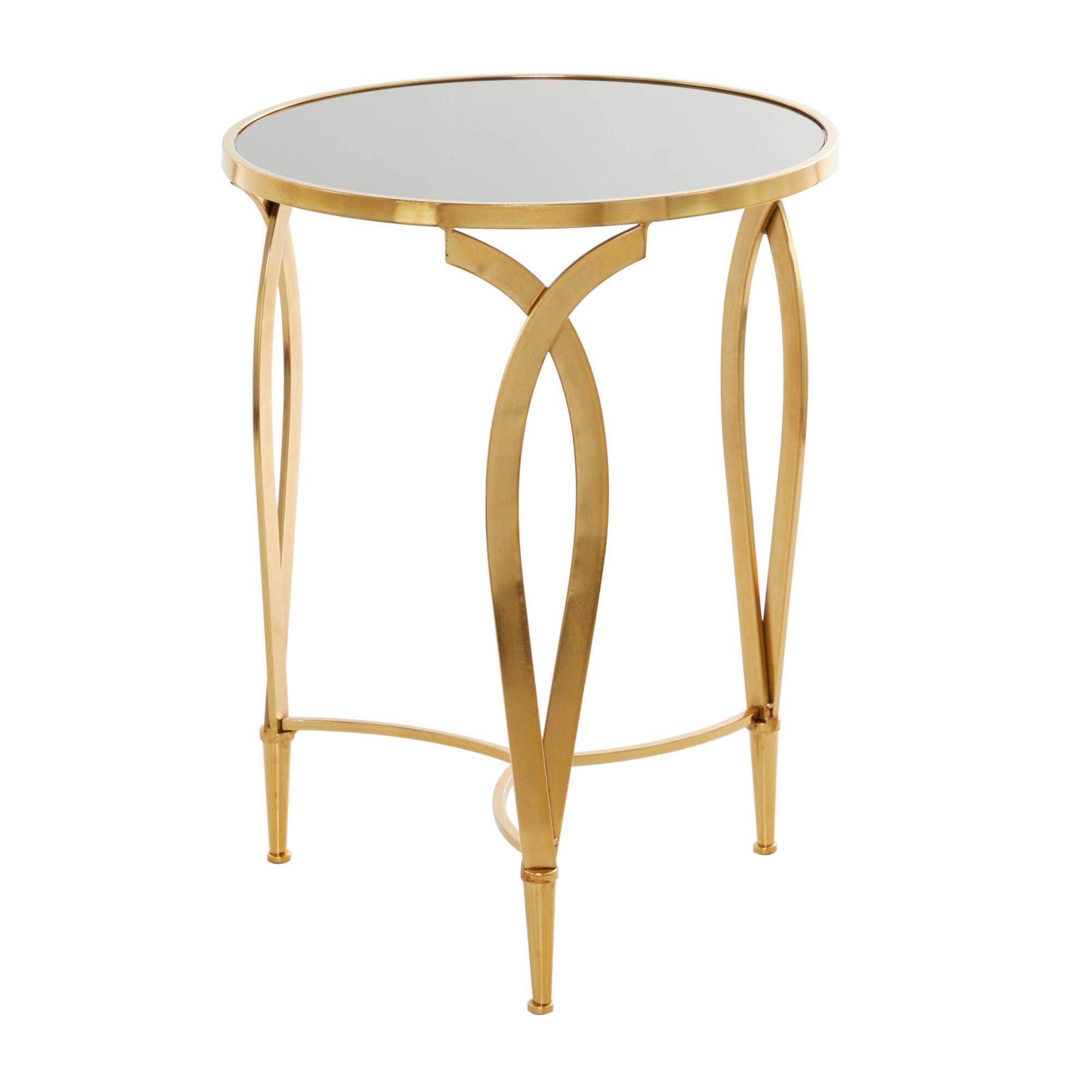 Black Metal Contemporary Accent Table 27" x 20" x 20"